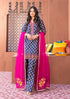 3 Pcs Digital Printed Lawn Shirt Trouser and Dupatta with Embroidered Patches