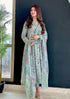 3 Pcs Digital Printed Lawn Shirt Trouser and Dupatta with Embroidered Patches