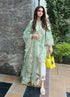 3Pc Printed and Embroidered Lawn Shirt with Embroidered Organza Dupatta SP 482